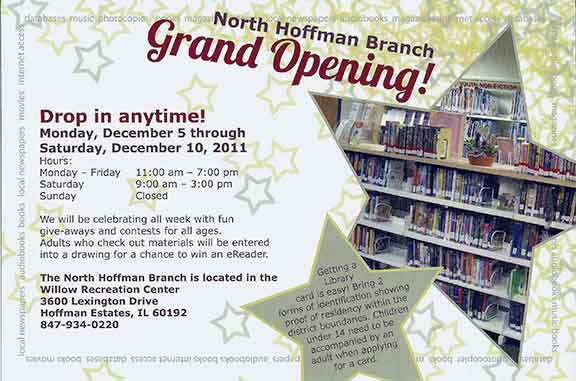 Library Grand Opening Postcard